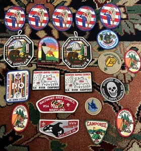 VINTAGE BOY SCOUTS PATCHES LOT 21 PCS - Picture 1 of 7