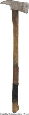 The Walking Dead Prop Screen Used Rick Grimes Rubber Bloody Axe AMC COA - Image 1 of 2