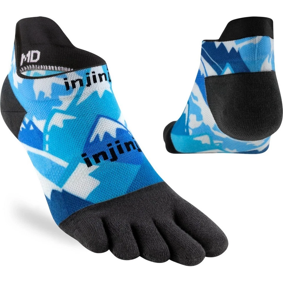 Injinji Artist Designed No Show Five Finger Toe Socks Glacier - Image 1 of 1