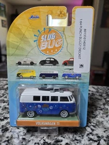 Jada Toys 2021 Punch Buggy Slug Bug Blue VW Volkswagen T1 Bus New 1:64 Die Cast - Picture 1 of 4