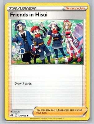 Friends in Hisui #130/159 Crown Zenith Uncommon - Pokemon Cards E62 - Image 1 of 2