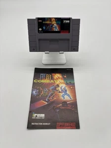 Street Combat SNES (Super Nintendo, 1993) Game Cartridge & Manual. Tested. - Picture 1 of 2