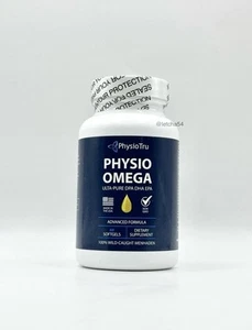 PhysioTru Physio Omega Ultra-Pura DPA DHA EPA ADVANCED FORMULA (60 Softgels) - Picture 1 of 6