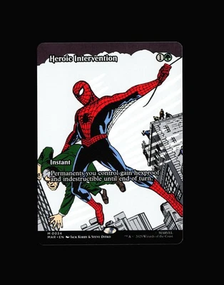 MTG: Heroic Intervention (Borderless) #34 M Normal NM Marvel Universe Eternal-Le - Image 1 of 2