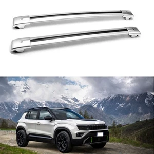 2Pcs Fits JEEP AVENGER 4XE 2024-2026 Roof Rail Racks Cross Bar Crossbar Carrier - Picture 1 of 8