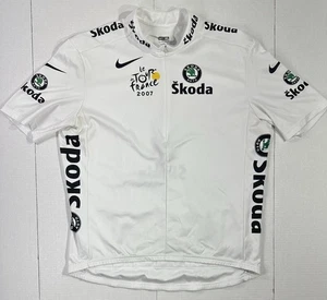 Nike Škoda Auto Tour de France 2007 Radtrikot weiß XL Made in Italy - Bild 1 von 5