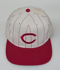 (NOS) Vintage Cincinnati Reds MLB Pin Striped American Needle SnapBack Hat - Picture 1 of 6