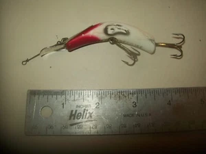 Kautzky Deep Ike Diving Crankbait rot/weiß/schwarz Angelköder 2 1/2" langer Körper - Bild 1 von 5