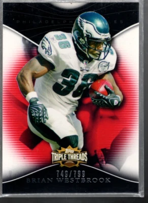 A4146- 2009 Topps Triple Threads #46 Brian Westbrook /799 - NM-MT - Image 1 of 2