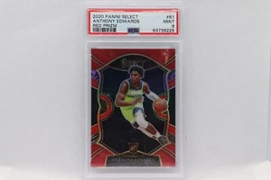 Anthony Edwards Red Prizm /199 RC PSA 9 - 2020 Panini Select - Picture 1 of 2