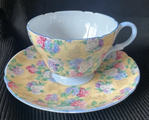 Vtg. Shelley Summer Glory Tea Cup & Saucer Made in England Floral Rare - Picture 1 of 11