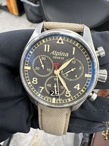 Alpina Men's Startimer Pilot Chronograph Quartz 42mm Watch Al-372X4S6 - Picture 1 of 2