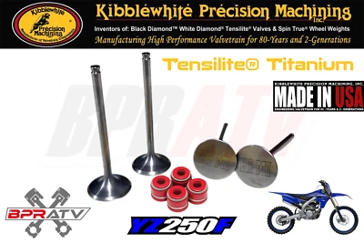 Sellos de válvulas de escape de admisión de titanio blanco croquetas 14-18 Yamaha YZ250F YZ WR 250F Foto 1 de 4