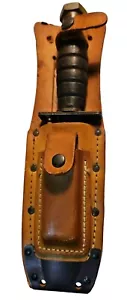 US Ontario Jet Pilot Survival Fighting Knife w/ Sheath & Stone 3/79 Nice Example - Picture 1 of 5