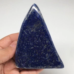 Lapislázuli de forma libre pulida natural 4"x2,9"x1", 300,6 g @Afganistán, PL187 - Imagen 1 de 11