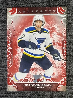 Brandon Saad 2024-25 Upper Deck Artifacts Hockey Ruby Base #6 /499 - Image 1 of 2