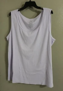 Canotta donna sbiadita gloria must-have senza maniche lavanda. Casual comodo.. Taglia 5x - Foto 1 di 8