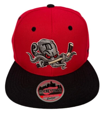 Zephyr NHL Detroit Red Wings RARE “Squid” Flat Bill SnapBack Hat BRAND NWT - Image 1 of 4