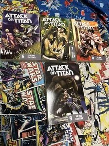 Attack On Titan Vol. 6-9 Englische Lot. (4 Bände Manga) - Bild 1 von 10