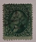 Travelstamps: 1861-62 US Stamps Scott #68 Ten Cent Washington Stamp Used , Ng