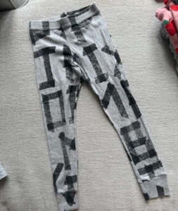 EUC NUNUNU Masking Tape Leggings gray size 4-5 Years - Picture 1 of 2