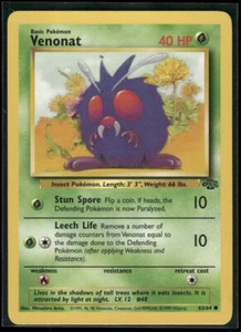 Pokemon Cards: 1st Edition Jungle Common: Venonat 63/64 NM - Foto 1 di 2