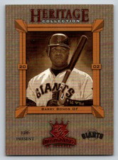 2002 Diamond Kings Heritage Collection #HC20 Barry Bonds