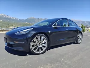 TESLA Model 3 | 20" TRUE TURBINE Wheels | Tires | TPMS | COMPLETE SET - Picture 1 of 10