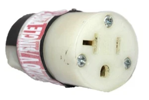 Leviton 5369-C Straight Blade Connector 20A 125V 2P 3W NEMA 5-20 Groundng Indus - Picture 1 of 7
