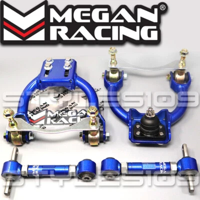 Megan Racing Front Upper + Rear Camber Control Arms Kit For Honda Civic 92-1995 - Image 1 of 4