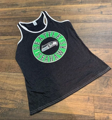 NFL WOMEN'S SEATTLE SEAHAWKS, pajama top, black, LARGE, New w/tags Cover