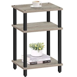 End Table, Side Table, Nightstand, 3-Tier Storage Shelf, Couch Table for Smal... - Picture 1 of 7