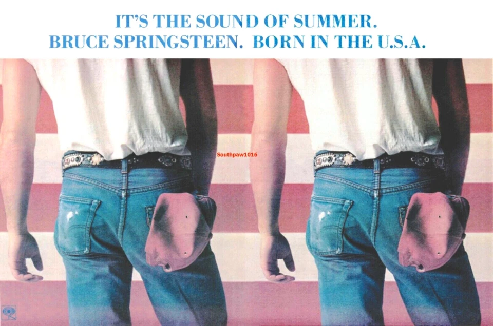 1984 Bruce Springsteen "Born In The U.S.A." Release Industry Promo Reprint Ad - Image 1 of 1