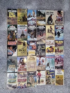 Lot of 31 Louis L'Amour & More Vintage Western Novels Book Novels Paperback PB - Picture 1 of 12