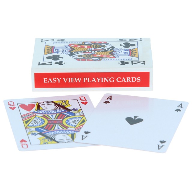 Jumbo Large Size Deck Poker Playing Game Card Party Games Large Print  12.5x8.5cm