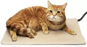NICREW Pet Heating Pad for Dogs and Cats, Heated Cat Bed with Steel-Wrapped - Picture 1 of 12