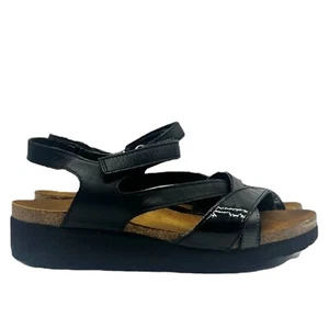 NAOT Sandals Women Size 5 Kayla Wedge with Cork Footbed Shoes - Picture 1 of 6