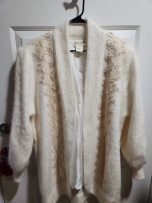 Abrigo Suéter Vintage Belladini Angora Talla XL Boda, Novia Foto 1 de 4