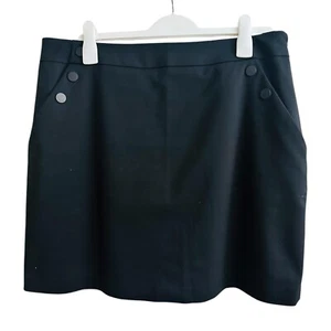 PORTMANS Black Short Straight Pocket Skirt Size 16 - Picture 1 of 2