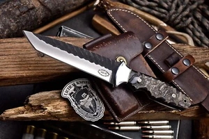 CFK Handmade VG10 Custom SHEEP HORN Large Hunting Tactical TANTO Sport Knife - Picture 1 of 7