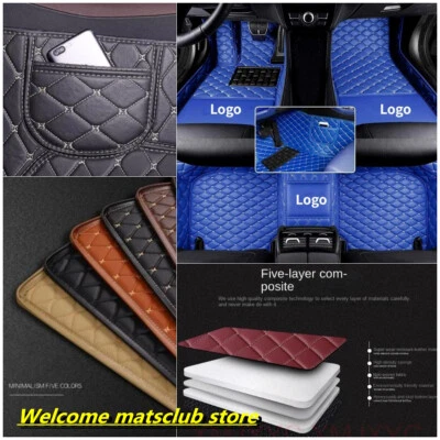 For Porsche All Models Car Floor Mats Auto Carpets All Weather Waterproof Luxury - Image 1 of 4