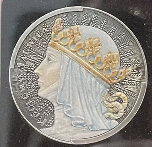 Jadwiga 1 Grosz - 1 Oz Silber 999 -Auflage 1000! Wahl COA Englisch ODER Polnisch - Bild 1 von 5