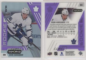 2020-21 Upper Deck Synergy Rookie Purple /65 Egor Korshkov #94 Rookie RC