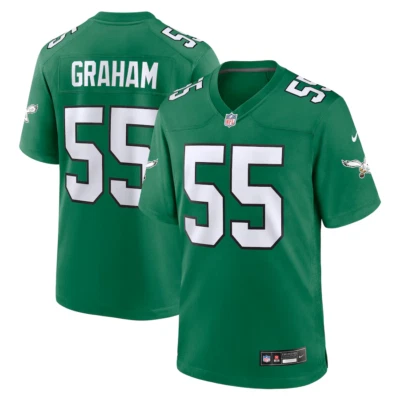 NWT Men's #55 Brandon Graham Kelly Green Alternate Game Jersey Limited Stitched