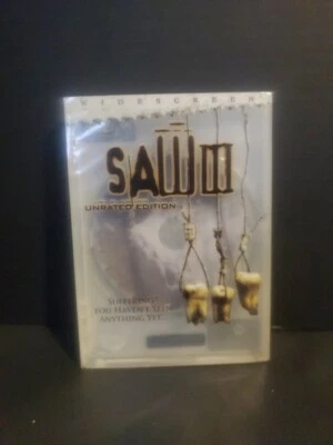 SAW III (3) DVD-Lionsgate Video-Widescreen Unrated Edition-Region 1-NEW/Sealed - Image 1 of 2