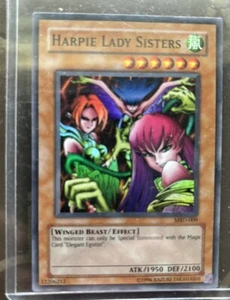 Harpie Lady Sisters MRD-E009 Super Rare 1st Ed. Metal Raiders 2003 YuGiOh! LP - Picture 1 of 1