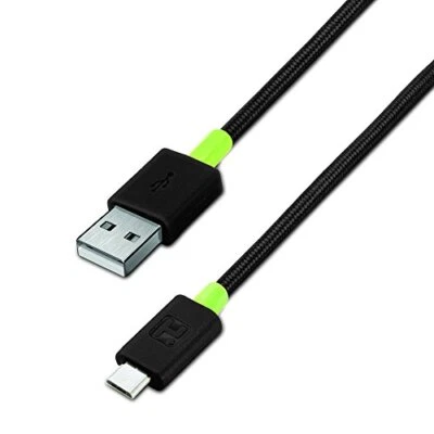 iHome | 1A Wall Charger & Detached Micro USB 2.0 Nylon 5 Ft Cable - Black - Image 1 of 4