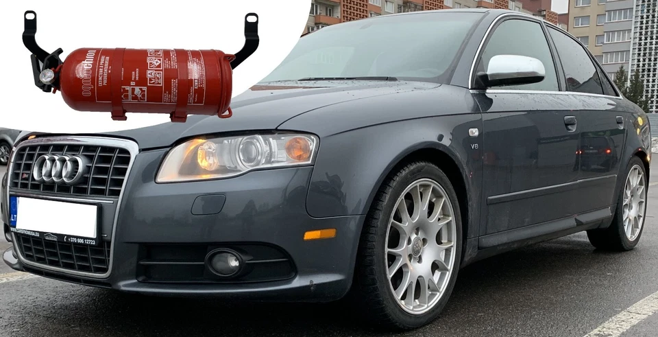 Staffa supporto estintore F4 Fabrication per Audi A4 S4 RS4 B7 - Immagine 1 di 4