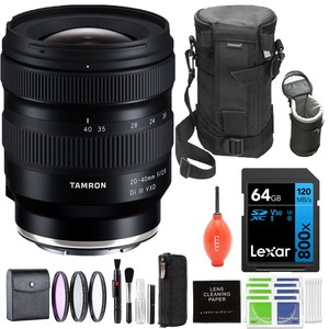 Tamron 20-40mm f/2.8 Di III VXD Lens for Sony E Essentials Bundle
