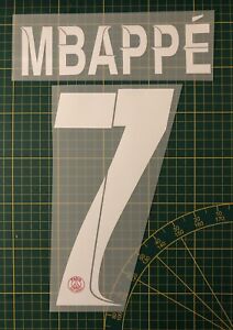 FLOCAGE  Mbappe # 7  2023-2024 Home Nameset. Édition